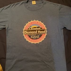 Large Blue Diamond Head Survivor TShirt